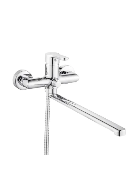 Змішувач для ванни Lidz Astra 005 LDAST005CRM48088 Chrome з душовим набором, хром