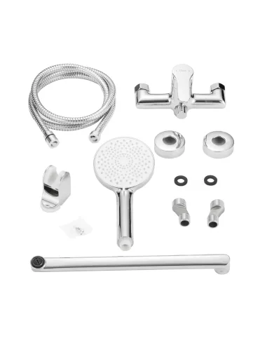 Змішувач для ванни Lidz Astra 005 LDAST005CRM48088 Chrome з душовим набором, хром