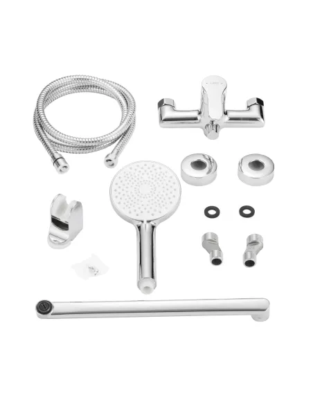 Смеситель для ванны Lidz Astra 005 LDAST005CRM48088 Chrome с душевым набором, хром