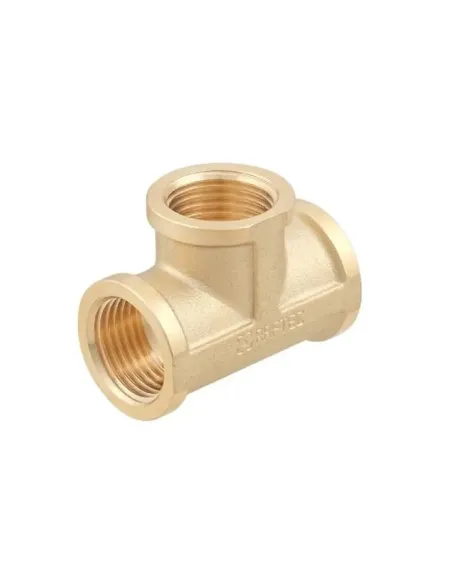 Тройник Raftec GOLD ВВВ 1/2 дюйма латунный