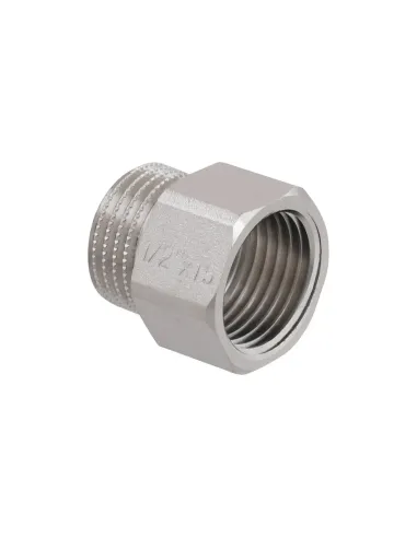 Удлинитель Raftec PN40 1/2 дюйма латунный, 15 мм, никель