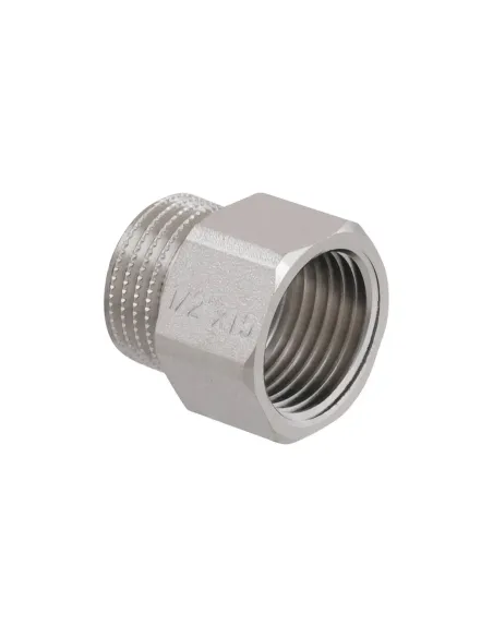 Удлинитель Raftec PN40 1/2 дюйма латунный, 15 мм, никель