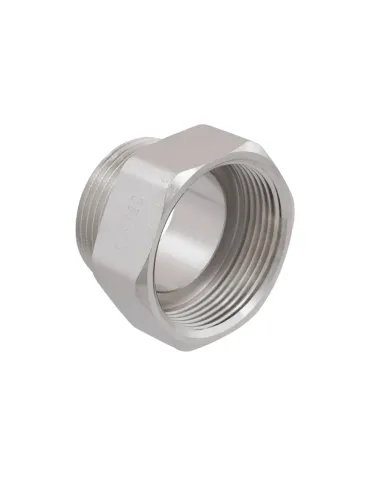 Переходник Raftec PN40 ВН 1 1/2х1 1/4 дюйма латунный, никель