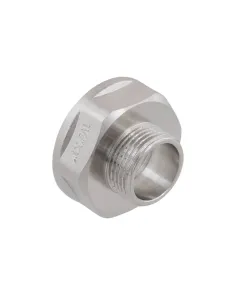 Перехідник Raftec PN40 ВН 1 1/2х1 дюйм латунний, нікель