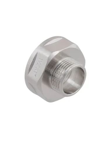 Переходник Raftec PN40 ВН 1 1/2х1 дюйм латунный, никель