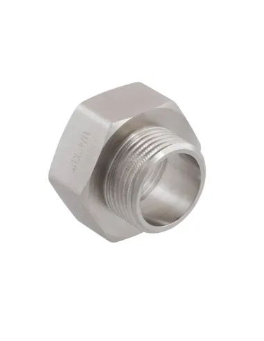 Переходник Raftec PN40 ВН 1 1/4х1 дюйм латунный, никель