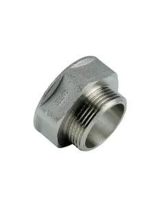 Перехідник Raftec PN40 ВН 1 1/4х3/4 дюйми латунний, нікель