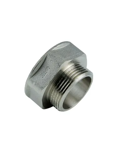 Переходник Raftec PN40 ВН 1 1/4х3/4 дюйма латунный, никель