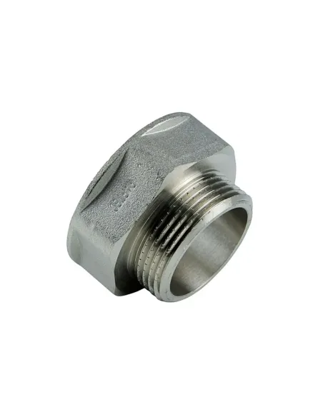 Переходник Raftec PN40 ВН 1 1/4х3/4 дюйма латунный, никель