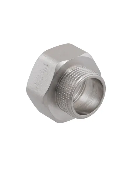 Переходник Raftec PN40 ВН 1х3/4 дюйма латунный, никель