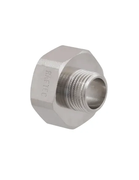 Переходник Raftec PN40 ВН 1х1/2 дюйма латунный, никель