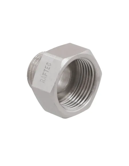 Переходник Raftec PN40 ВН 3/4х1/2 дюйма латунный, никель