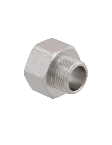 Переходник Raftec PN40 ВН 1/2x3/8 дюйма латунный, никель