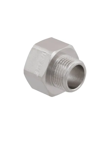 Переходник Raftec PN40 ВН 1/2x3/8 дюйма латунный, никель