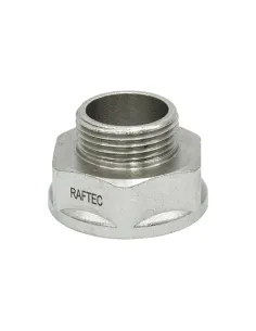 Переходник Raftec PN40 ВН 3/8x1/4 дюйма латунный, никель