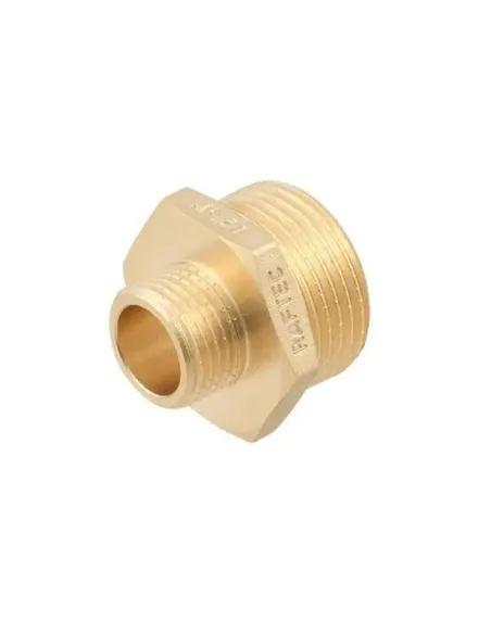 Ниппель редукционный Raftec GOLD НН 3/4х1/2 дюйма латунный