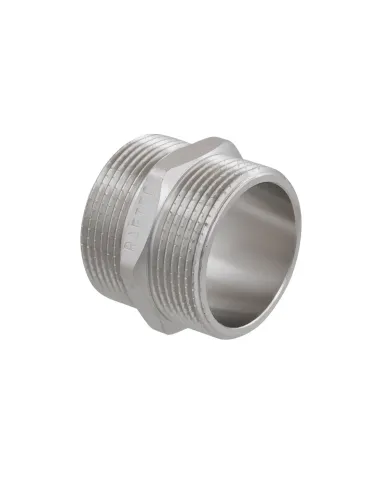 Ниппель Raftec PN40 НН 1 1/2 дюйма латунный, никель