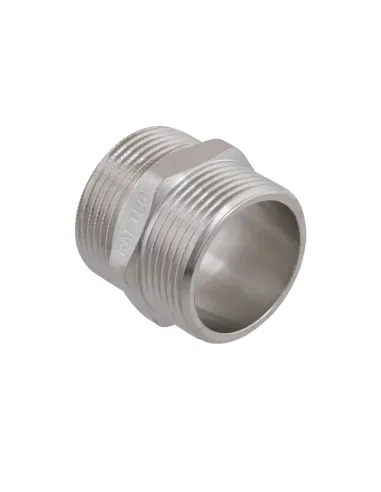 Ніпель Raftec PN40 ПН 1 1/4 дюйма латунний, нікель