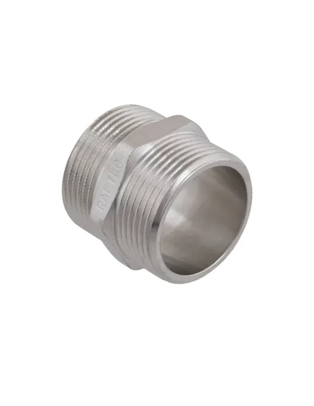 Ниппель Raftec PN40 НН 1 1/4 дюйма латунный, никель