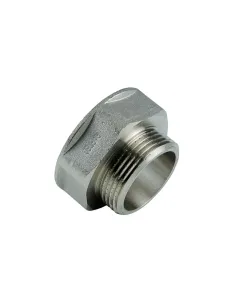 Переходник Raftec PN40 ВН 2х1 1/4 дюйма латунный, никель