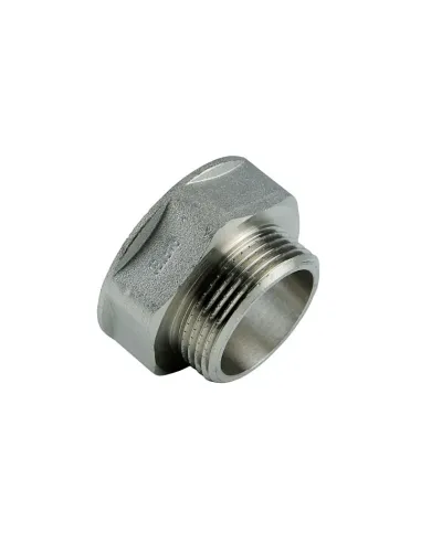 Перехідник Raftec PN40 ВН 2х1 1/4 дюйми латунний, нікель