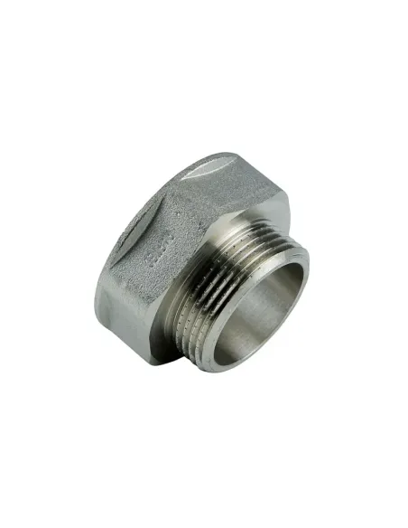 Переходник Raftec PN40 ВН 2х1 1/4 дюйма латунный, никель