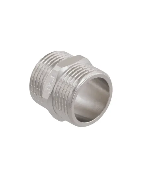 Ниппель Raftec PN40 НН 1 дюйм латунный, никель