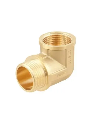 Кут латунний Raftec Gold DN25, 1 дюйм, ВН, різьбовий
