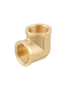 Уголок латунный Raftec Gold DN25, 1 дюйм, ВВ, резьбовой