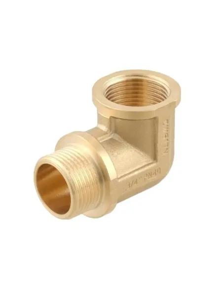 Кут латунний Raftec Gold DN20, 3/4 дюйма, ВН, різьбовий