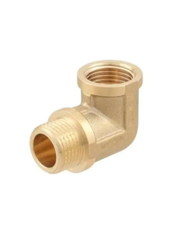 Кут латунний Raftec Gold DN15, 1/2 дюйма, ВН, різьбовий