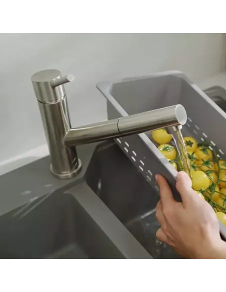 Змішувач для кухні з висувним виливом Franke Orbit Pull Out хром купити у Дніпрі та Києві - ціна від КТУ