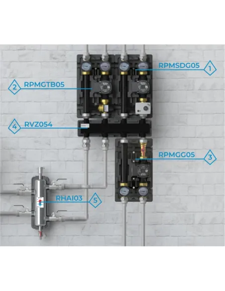 Гідравлічна стрілка Raftec RHAI03 нержавіюча сталь