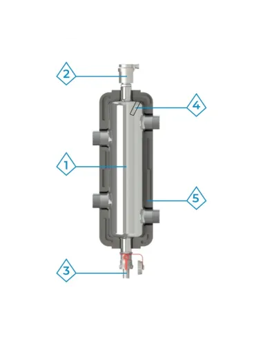 Гідравлічна стрілка Raftec RHAI03 нержавіюча сталь