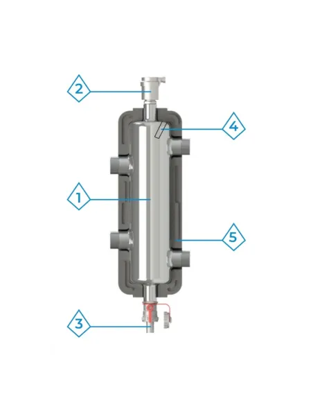 Гидравлическая стрелка Raftec RHAI03 нержавеющая сталь