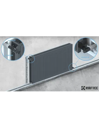 Клапан запірний для радіатора Raftec DNRK11-B кутовий, 1/2 x 1/2 дюйма, відсічний