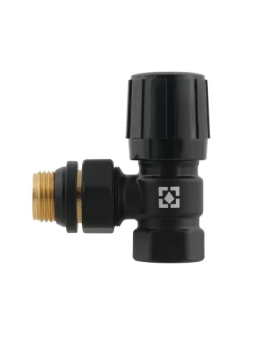 Клапан запорный для радиатора Raftec DVRK11-B угловой, 1/2 x 1/2 дюйма, подача