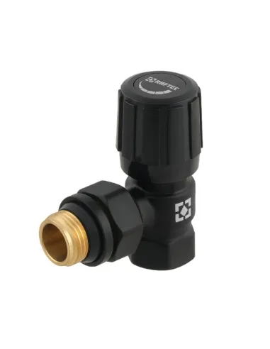 Клапан запорный для радиатора Raftec DVRK11-B угловой, 1/2 x 1/2 дюйма, подача