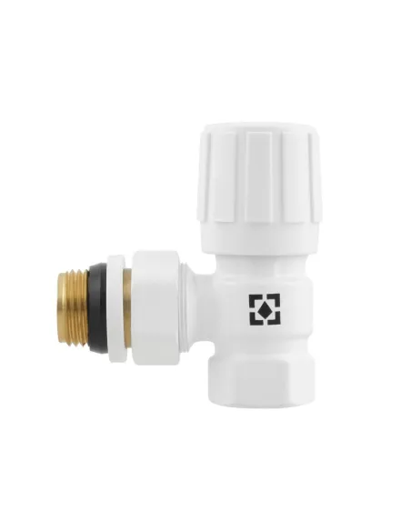 Клапан запорный для радиатора Raftec DVRK11-W угловой, 1/2 x 1/2 дюйма, подача