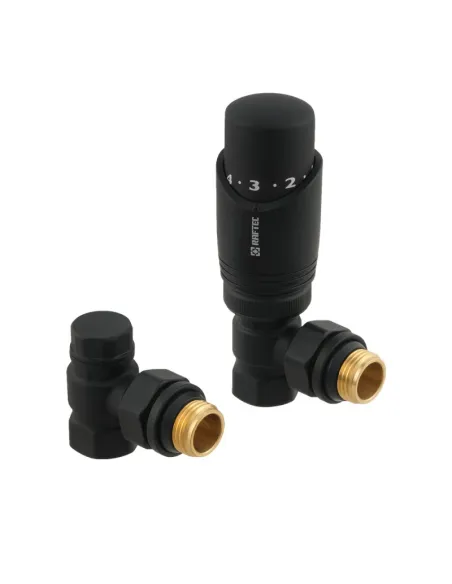 Комплект термостатический для радиатора Raftec DKTU11-B 1/2 дюйма, угловой
