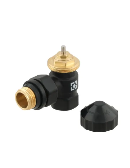 Комплект термостатичний для радіатора Raftec DKTU11-B 1/2 дюйма, кутовий