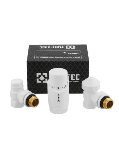 Комплект термостатический для радиатора Raftec DKTU11-W 1/2 дюйма, угловой