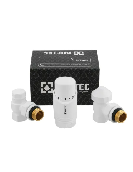 Комплект термостатический для радиатора Raftec DKTU11-W 1/2 дюйма, угловой