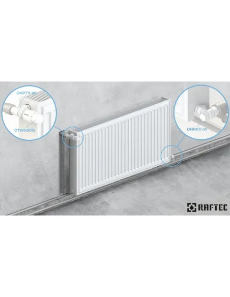 Комплект термостатический для радиатора Raftec DKTU11-W 1/2 дюйма, угловой