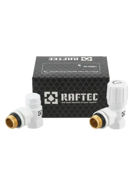 Комплект термостатический для радиатора Raftec DKU11-W 1/2 дюйма, угловой