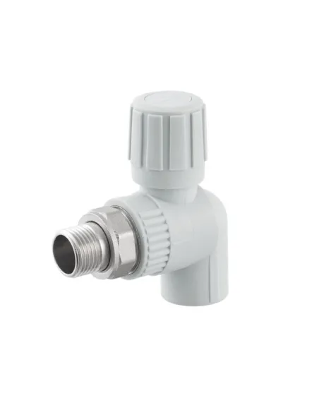 Кран кульовий для радіатора Raftec RARV2001 20 мм, 1/2 дюйми, кутовий.
