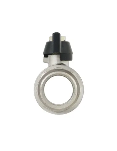 Кран шаровой прямой Raftec DRB2 3/4 дюйма, внутренняя резьба, бабочка, латунный