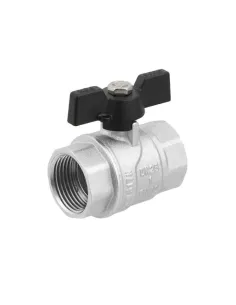 Кран шаровой прямой Raftec DRB3 1 дюйм, внутренняя резьба, бабочка, латунный