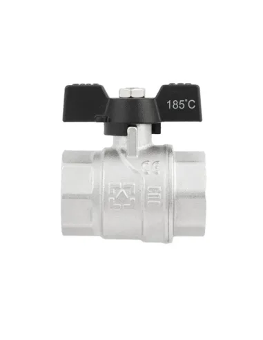 Кран шаровой прямой Raftec DRB3 1 дюйм, внутренняя резьба, бабочка, латунный