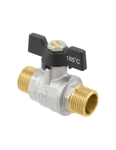 Кран шаровой прямой Raftec DRB3131 1 дюйм, бабочка, латунный